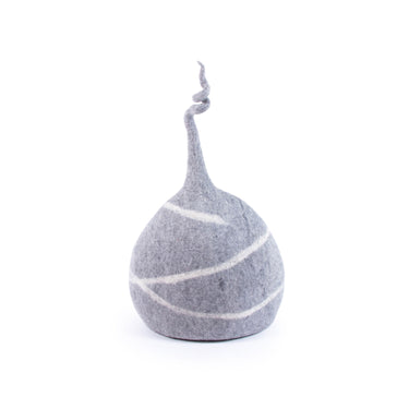 Grey natural tendril felt cat cave